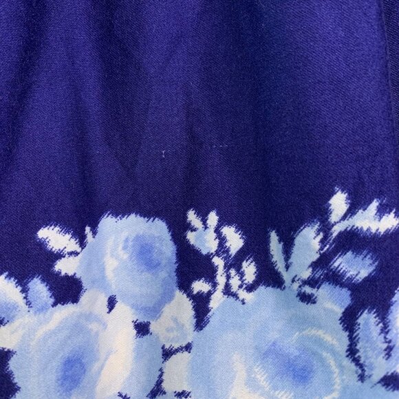 JANIE AND JACK Moonlight Garden Dress Girls 5 5T Navy Blue Cotton Floral Lined - Picture 8 of 12